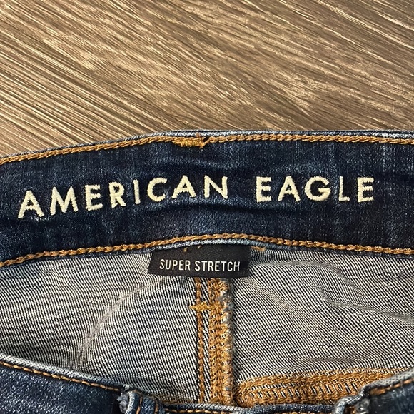 American Eagle dark distressed Jean shorts - Picture 4 of 4